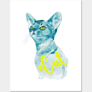 #Cat-T-Shirt Posters and Art